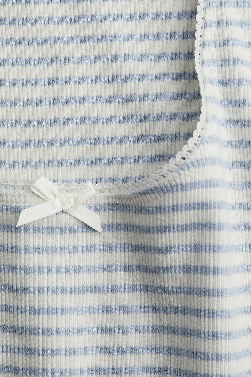 Pointelle Jersey Tank Top