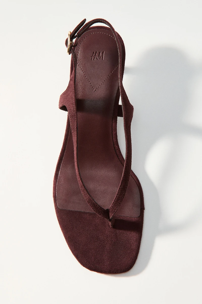 Kitten-Heeled Sandals