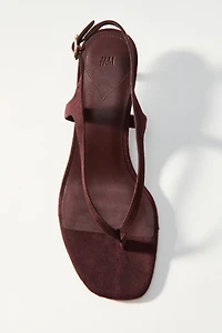 Kitten-Heeled Sandals