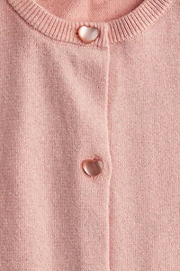 Fine-Knit Glittery Cardigan