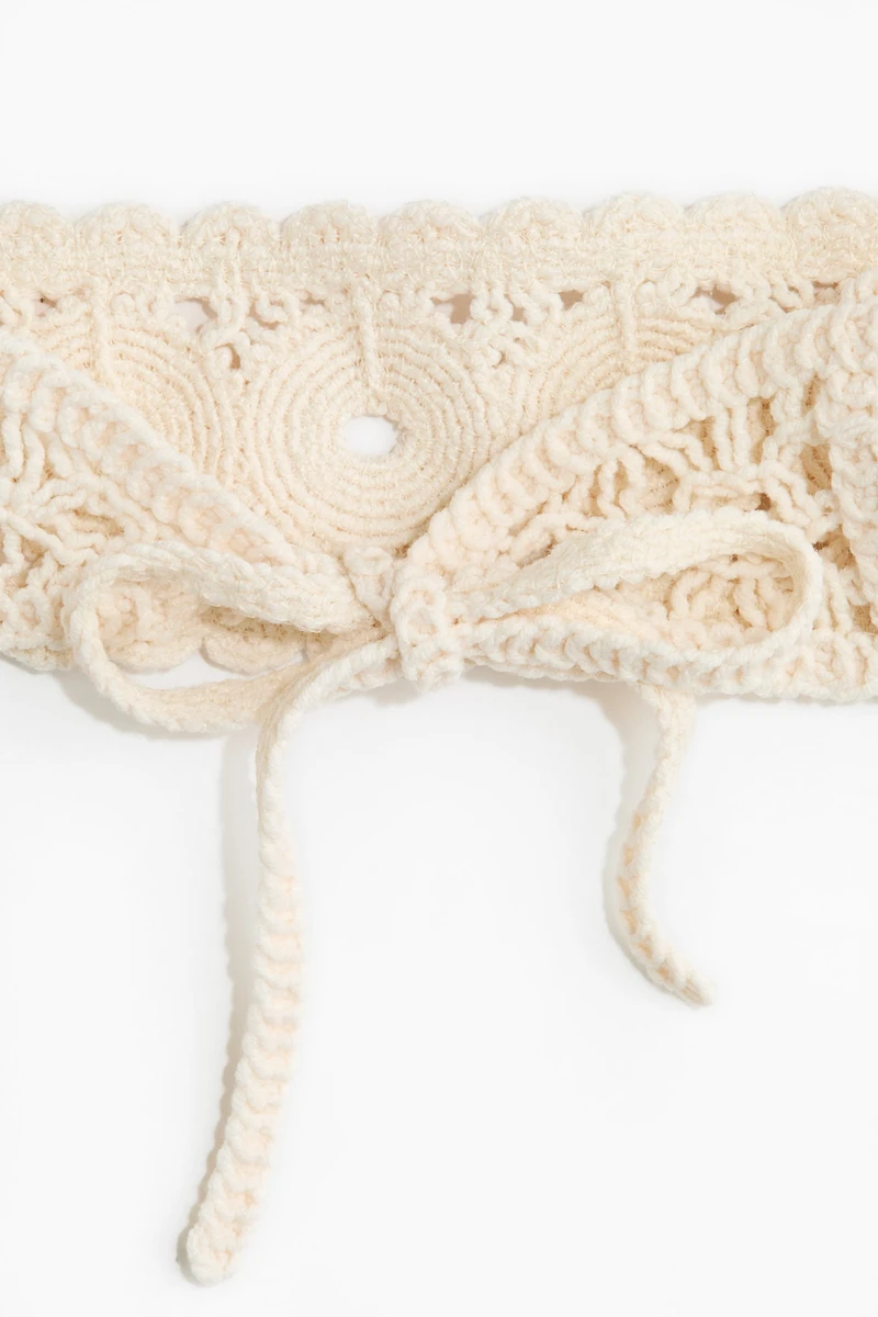 Crochet-Look Cotton Hairband