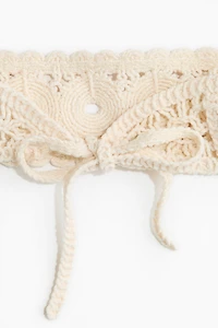 Crochet-Look Cotton Hairband