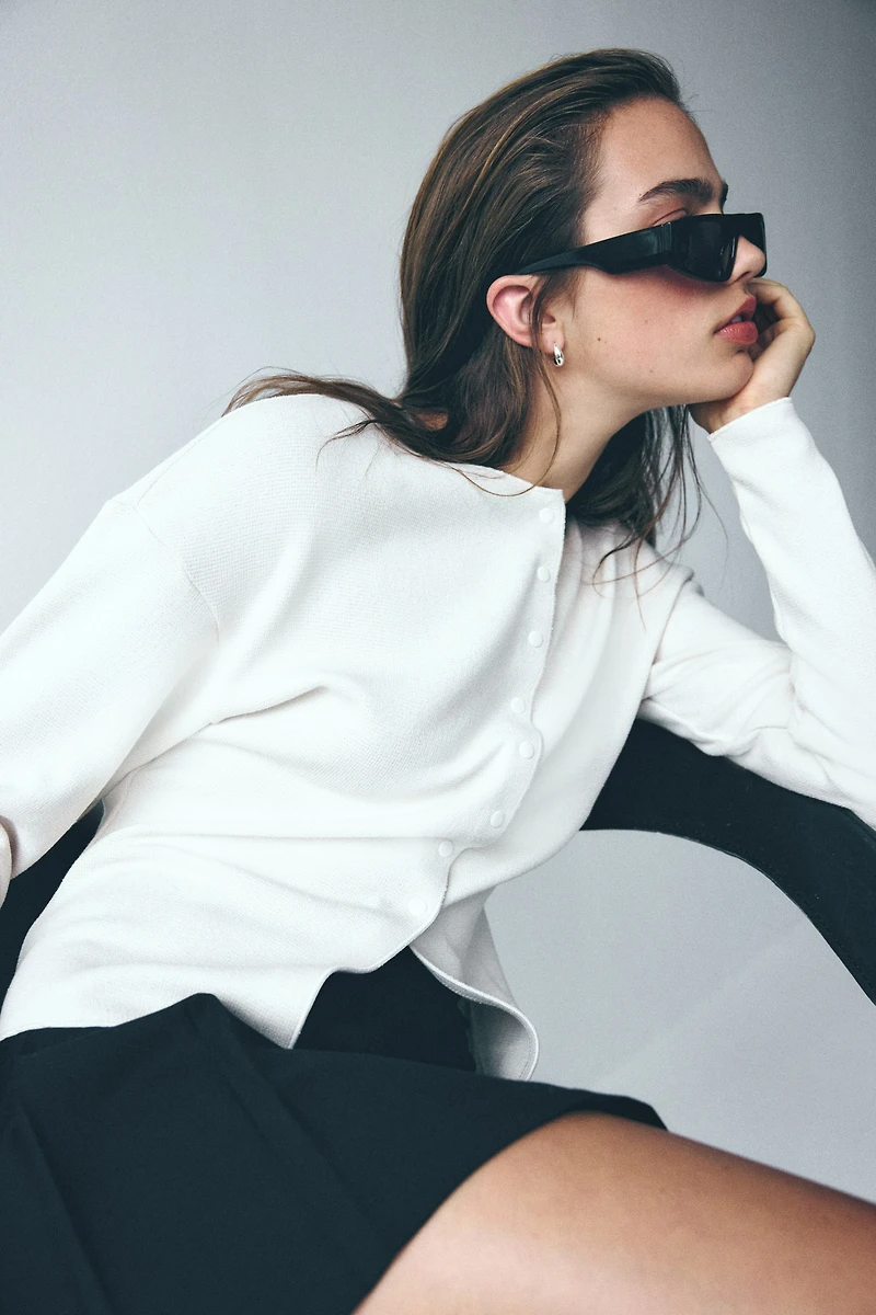 Chandail en tricot texturé