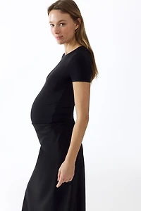 MAMA Short-Sleeved Microfiber Bodysuit