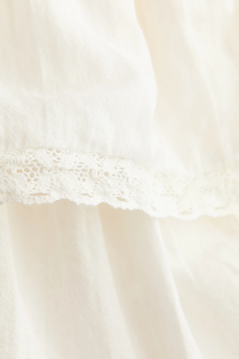 Smocked-Bodice Bandeau Dress