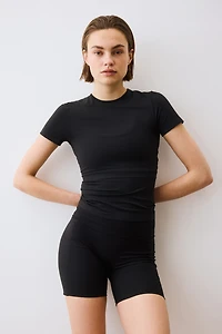 Seamless Slim-Fit Sports Top with SoftMove™