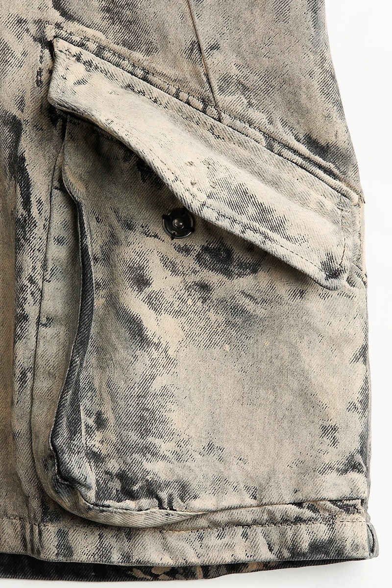 Painted-Look Denim Jacket