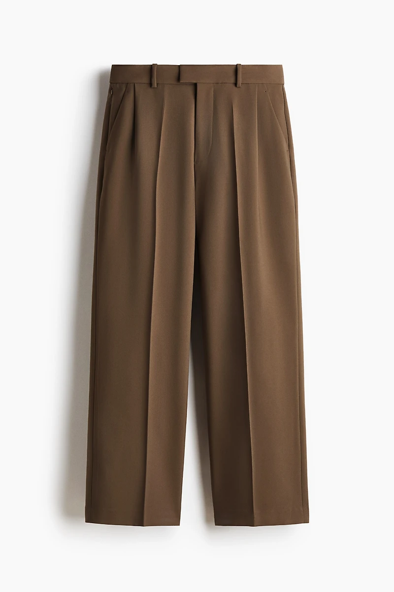 Four-Way Stretch Wide-Leg Tailored Pants