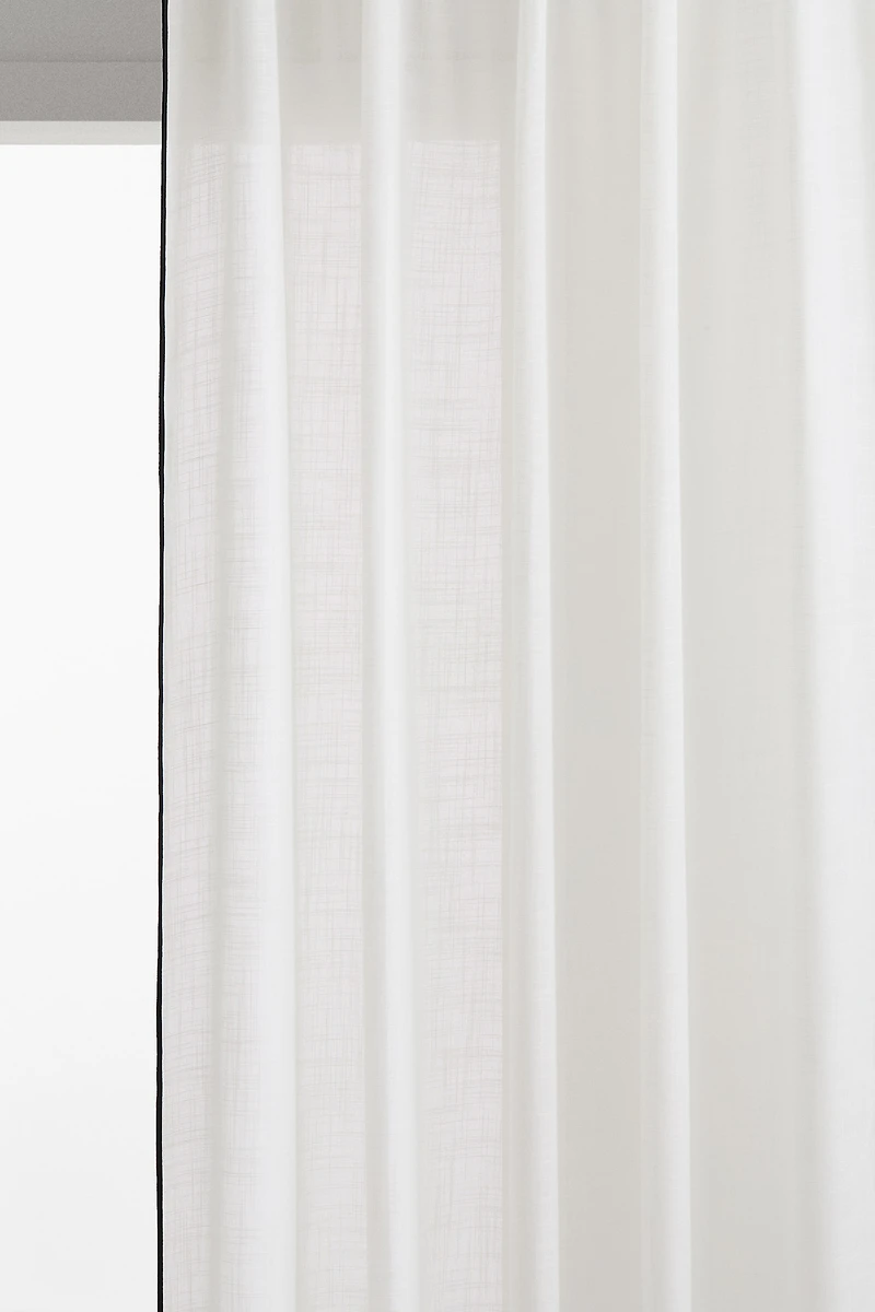 2-Pack Slub-Weave Curtains
