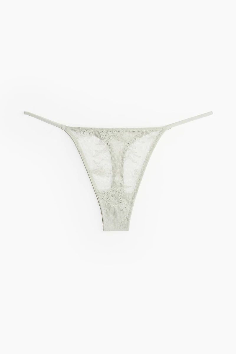 Lot de 5 culottes-ficelles Tanga en dentelle