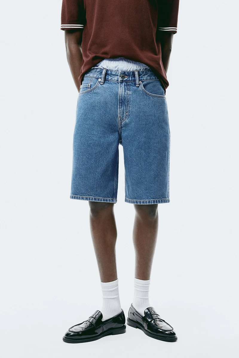 Short décontracté en denim