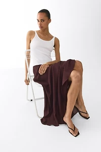 Satin Maxi Skirt