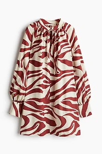 Robe Grande Taille avec détail à nouer