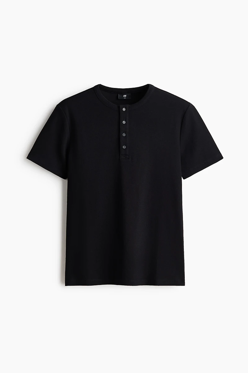 Slim-Fit Henley Shirt