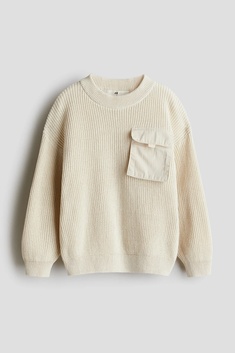 Flap-Pocket Sweater