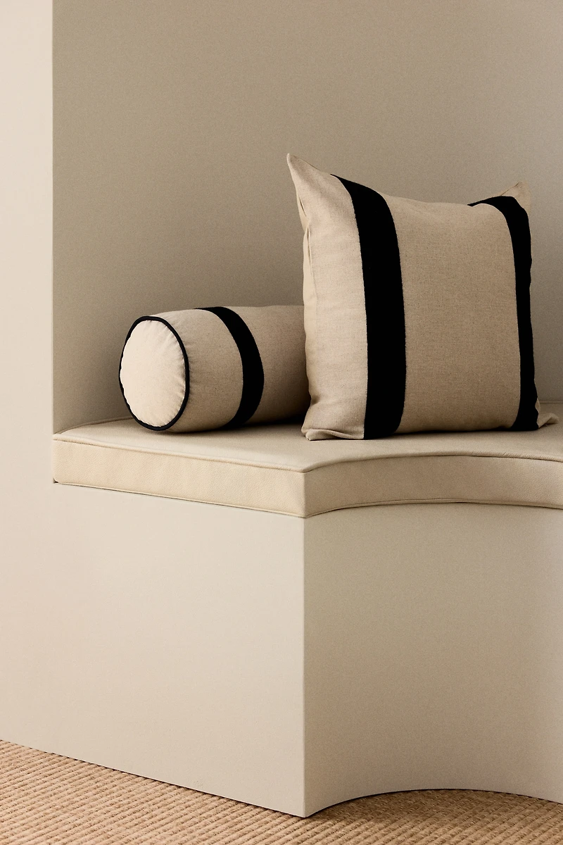 Linen-Blend Bolster