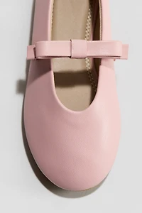 Appliquéd Ballet Flats