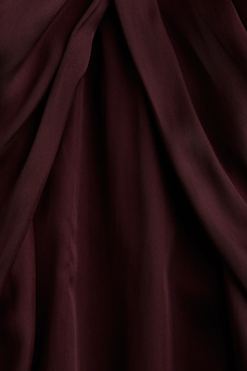 Blouse en satin avec manches ballon