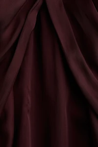 Blouse en satin avec manches ballon