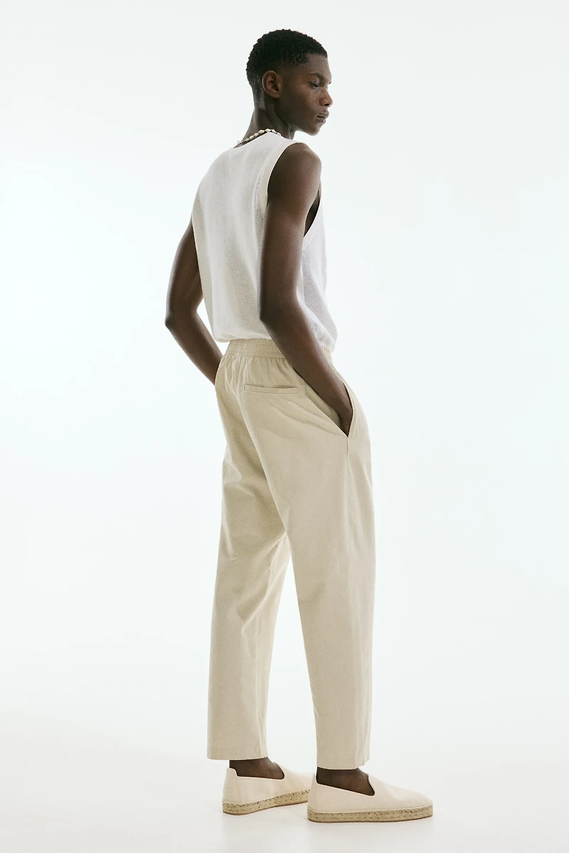 Relaxed-Fit Wool-Blend Twill Pants