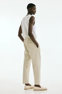 Relaxed-Fit Wool-Blend Twill Pants