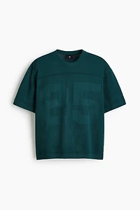 Relaxed-Fit Boxy Mesh T-Shirt