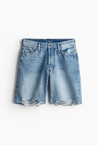 Baggy Low Denim Shorts