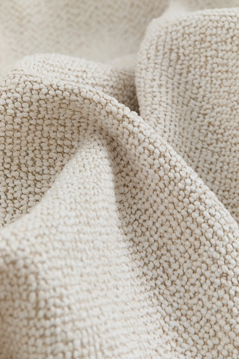 Single-Pack Wide Bouclé Curtain Panel