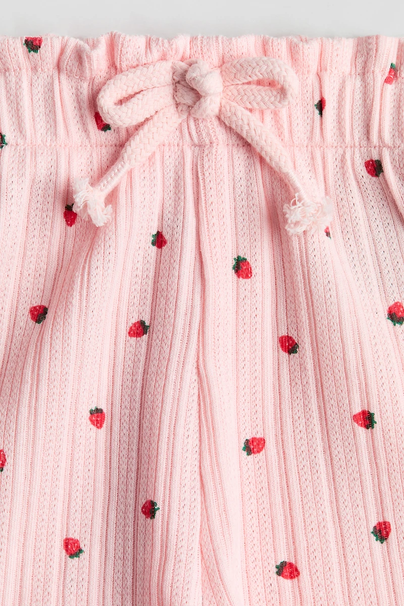 Pointelle Jersey Shorts