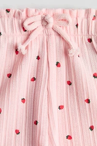 Pointelle Jersey Shorts