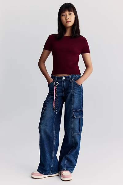Wide Leg Cargo Jeans