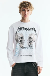 T-shirt à manches longues en coton imprimé