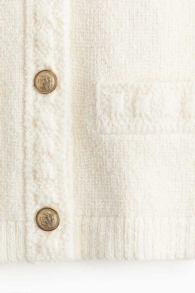 Textured-knit Cardigan