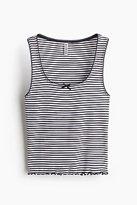 Pointelle Jersey Tank Top