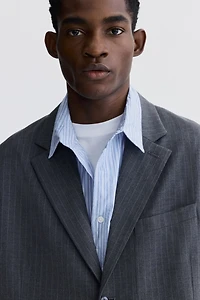 Oversized Single-Breasted Jacket