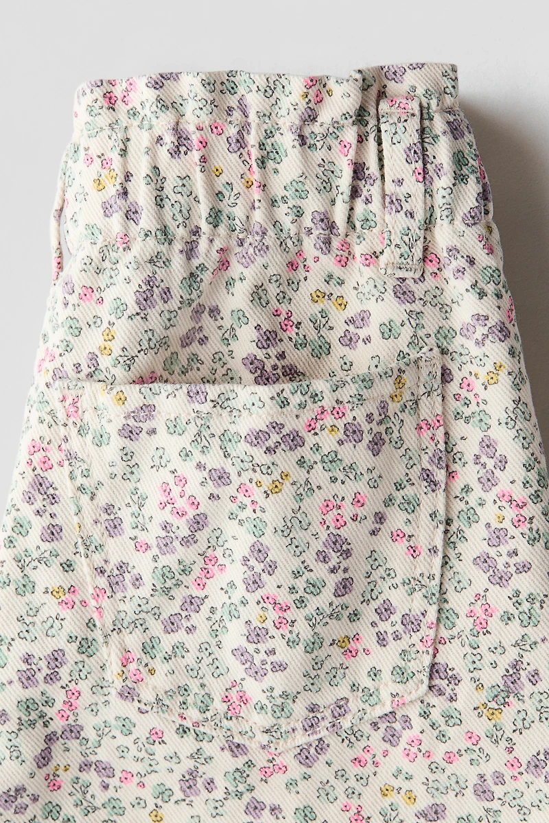 Jean Taille Froncée Jambes Larges