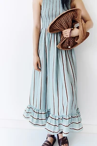 Smocked-Bodice Dress