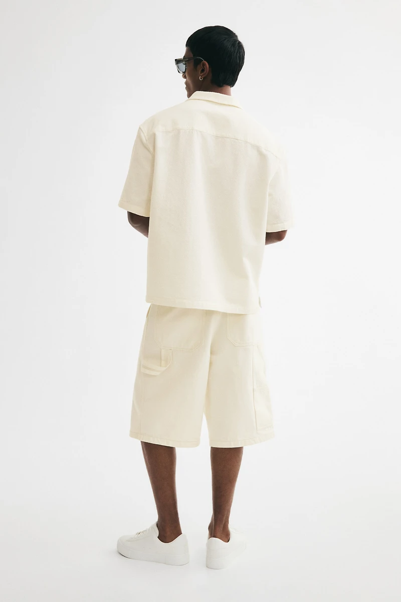 Relaxed-Fit Waffled Resort Shirt