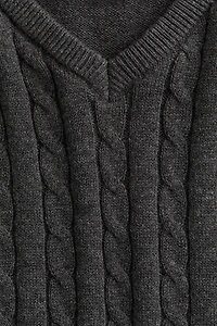 Cable-Knit Sweater Vest