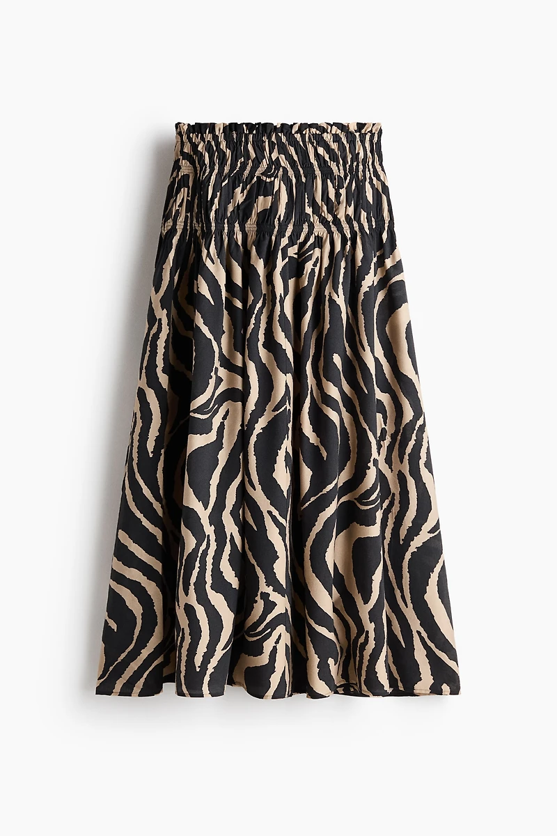 Smocked-Waist Skirt