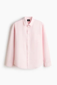 Relaxed-Fit Linen-Blend Shirt