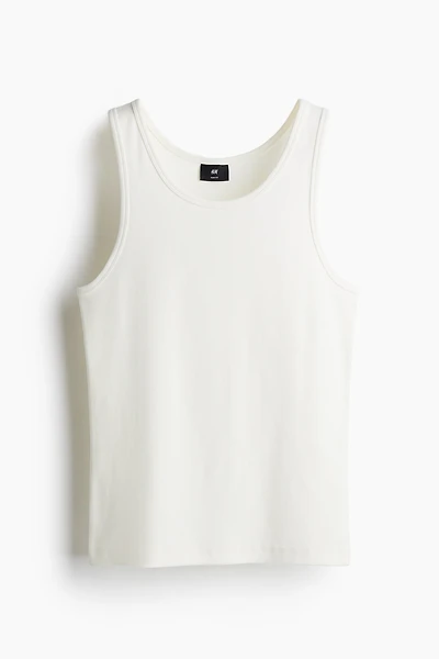 Slim Fit Ribbed Tank Top