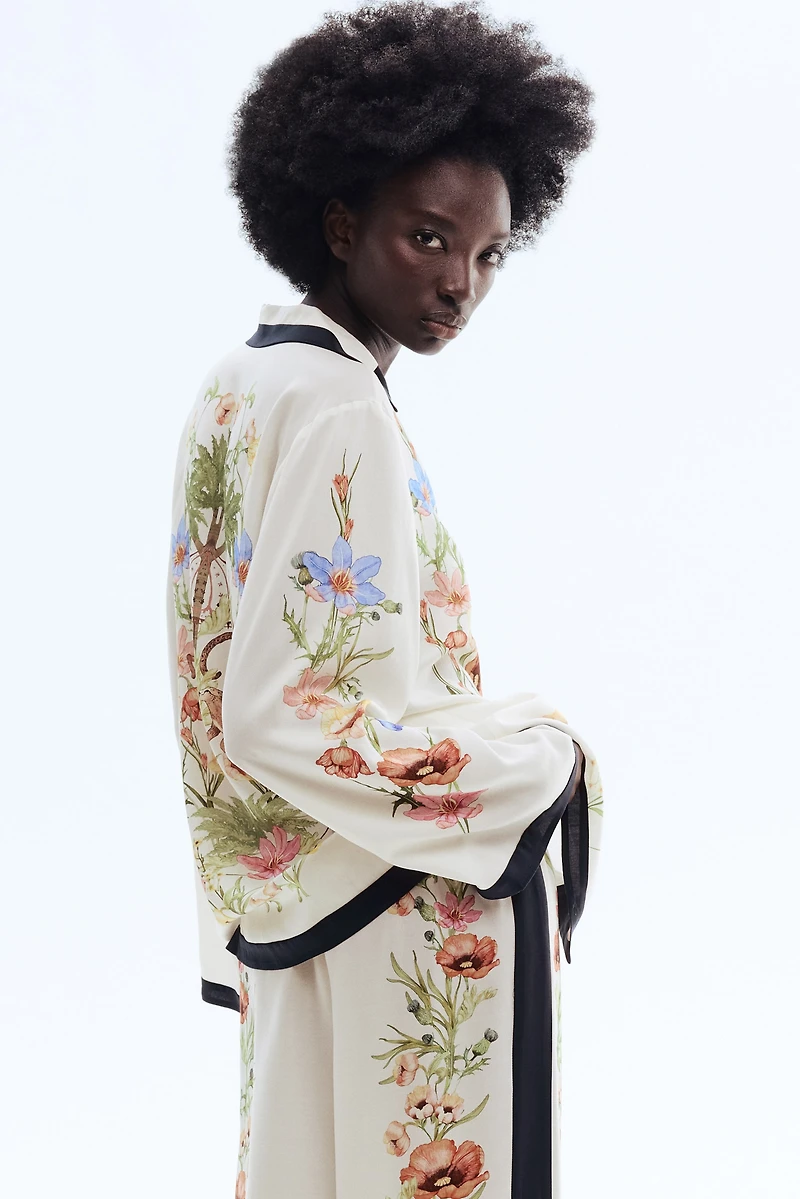 Printed Lyocell Pants