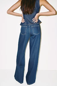 Wide-Leg Ultra High Jeans