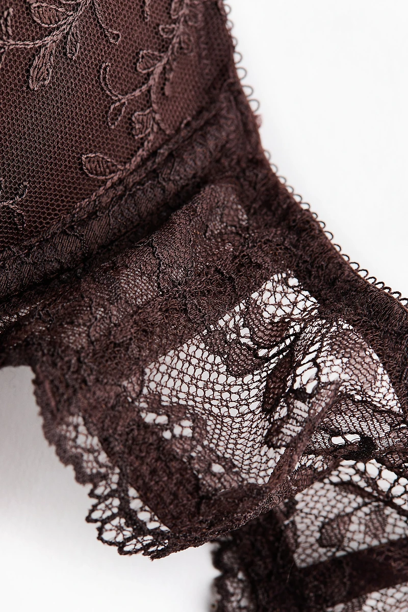 Embroidered Push-Up Bra