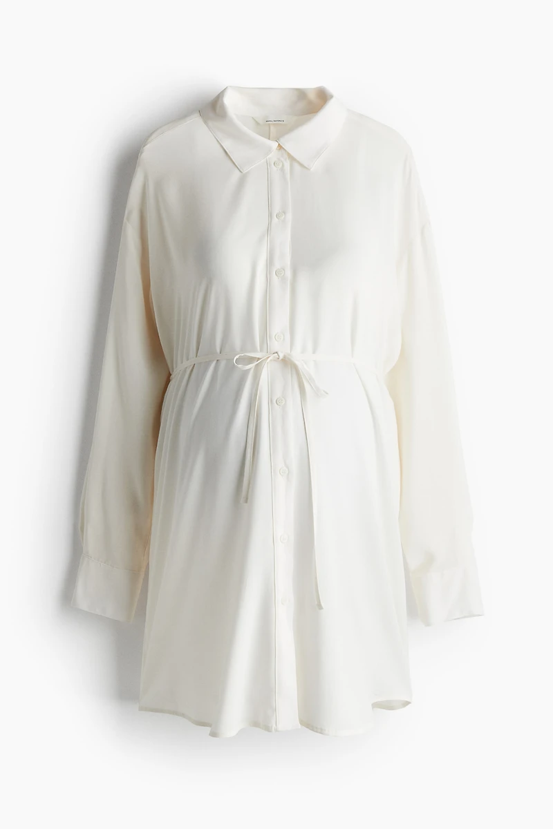 MAMA Before & After Tie-belt Shirt