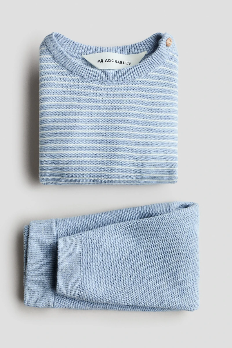 2-Piece Fine-Knit Cotton Set