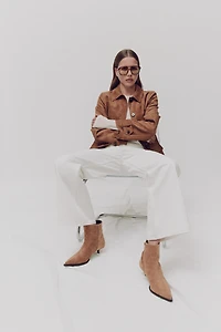 Pointed-Toe Ankle Boots