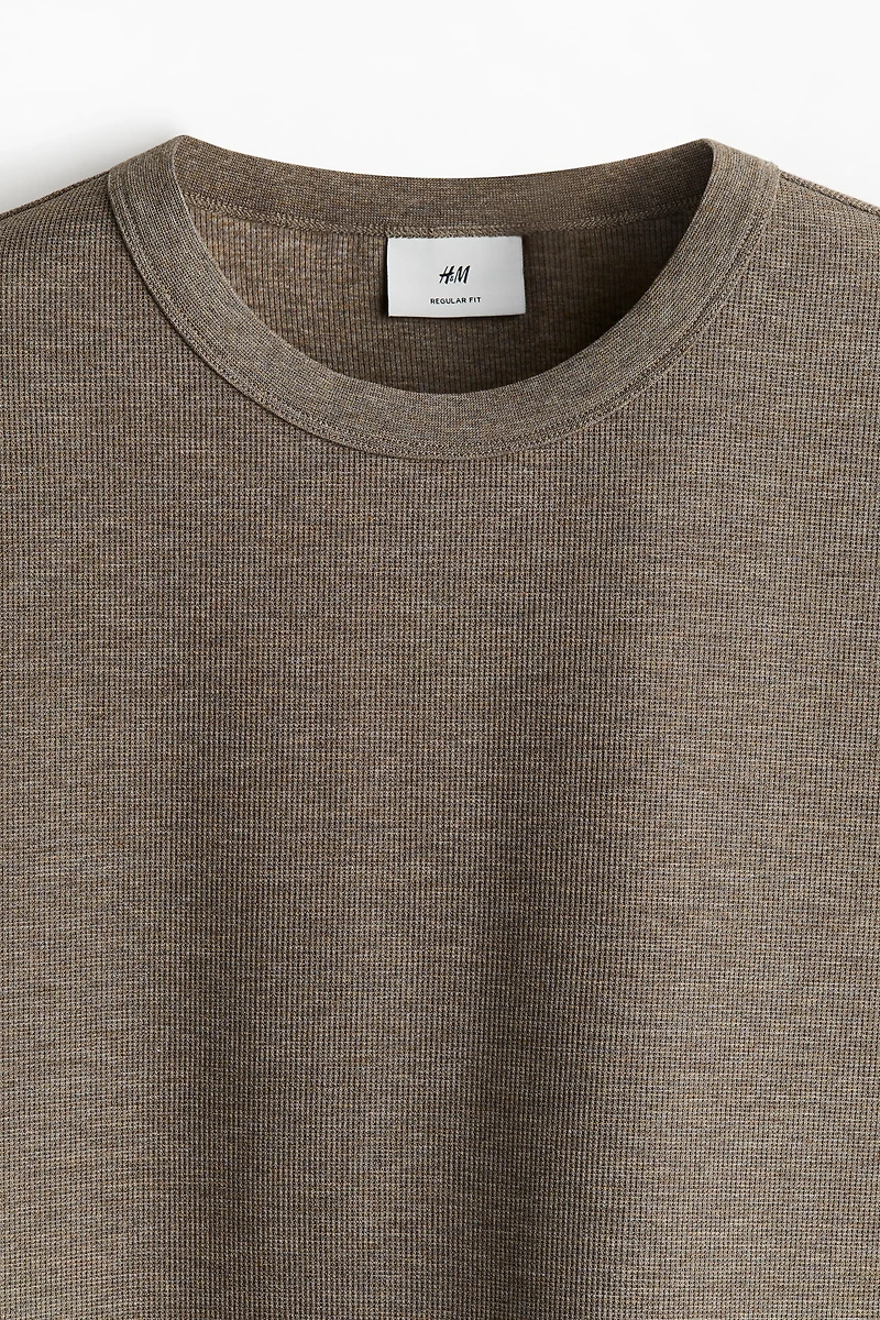 T-shirt gaufré Coupe Classique