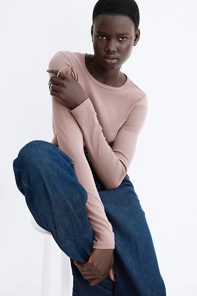 Haut à manches longues en jersey